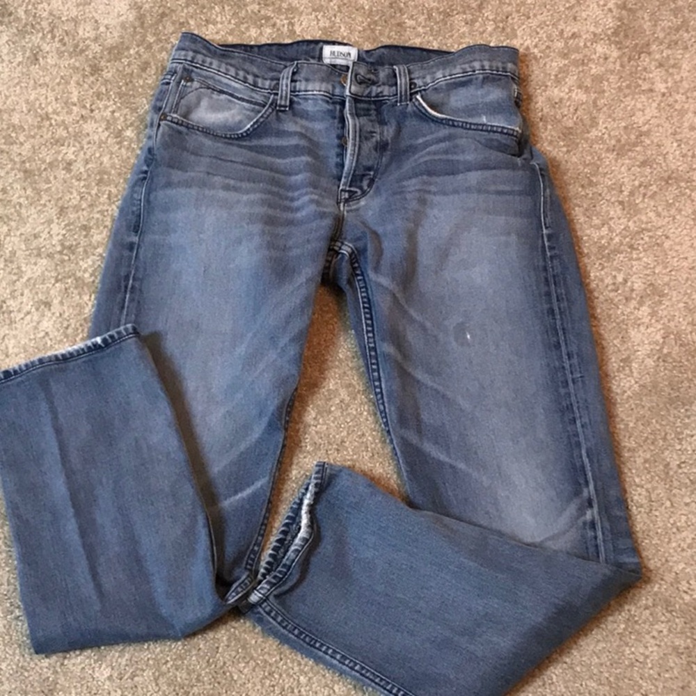 Men’s preowned 4 button fly HUDSON jeans - 32 x 30